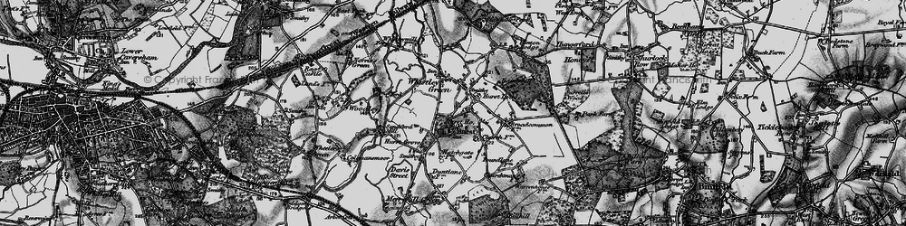 Old map of Hurst in 1895