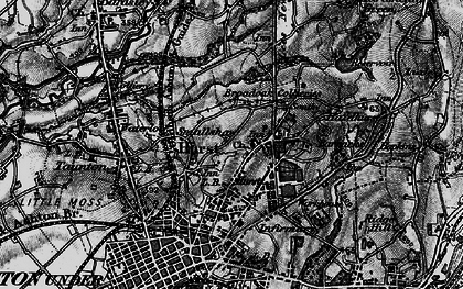 Old map of Hurst in 1896