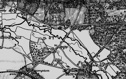 Old map of Hurst in 1897