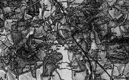 Old map of Hurst Green in 1895