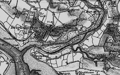 Old map of Brightlingsea Creek in 1896