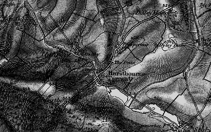 Old map of Hurstbourne Tarrant in 1895