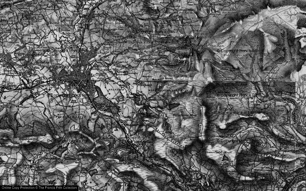Old Map of Hurstwood, 1896 in 1896