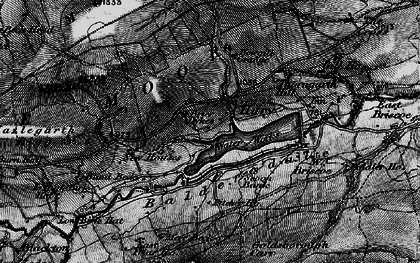 Old map of Brown Rigg Moss in 1897