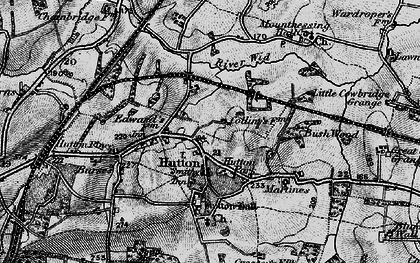 Old map of Bushwood in 1896