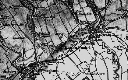 Old map of Hutton Buscel in 1898