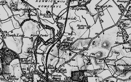 Old map of Hutton Conyers in 1898