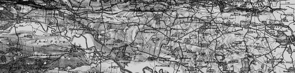 Old map of Hutton Hang in 1897