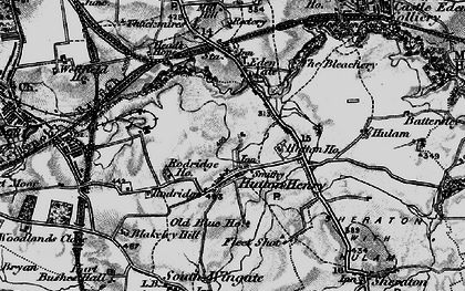 Old map of Hutton Henry in 1898