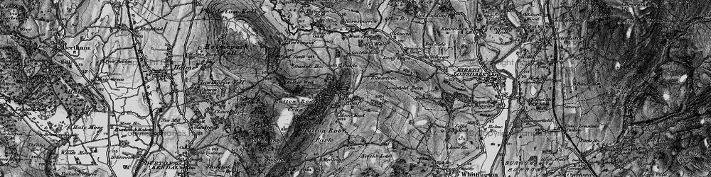 Old map of Hutton Roof in 1898
