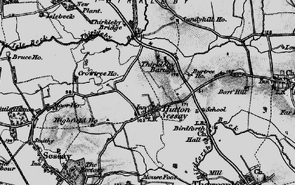 Old map of Birdforth Beck in 1898