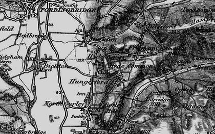 Old map of Hungerford in 1895