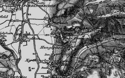 Old map of Hyde in 1895