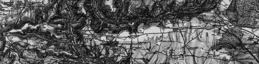 Old map of Hyde in 1897