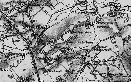 Old map of Hyde in 1899