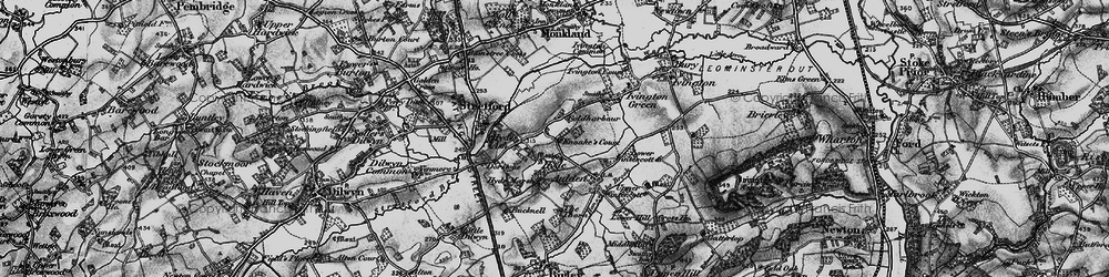 Old map of Hyde in 1899