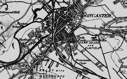 Old map of Hyde Park in 1895