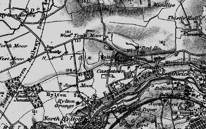Old map of Hylton Castle in 1898