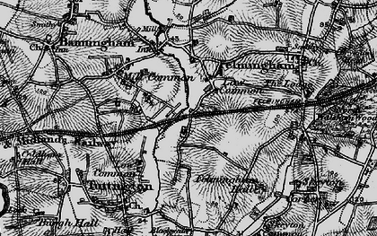 Old map of Hyltons Crossways in 1898