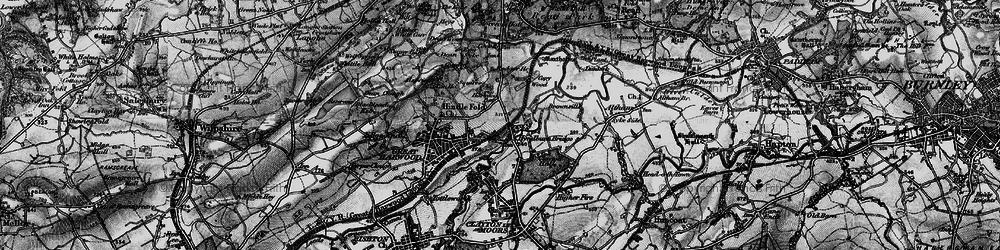 Old map of Brownsills in 1896