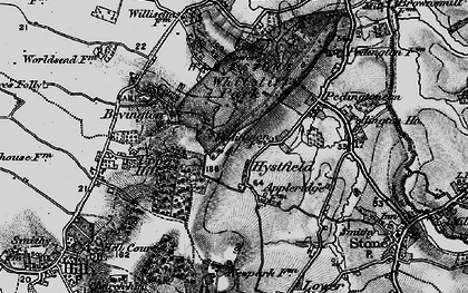 Old map of Hystfield in 1897
