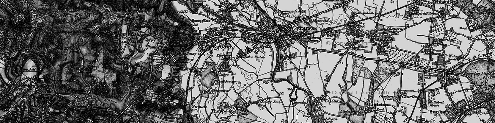 Old map of Hythe in 1896
