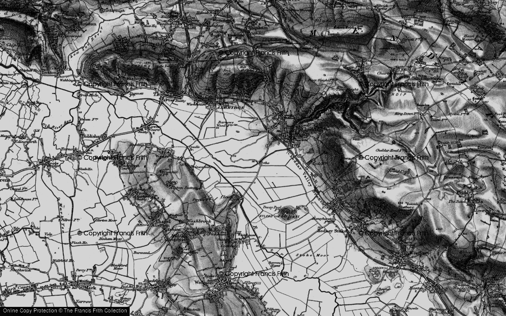 Old Map of Hythe, 1898 in 1898