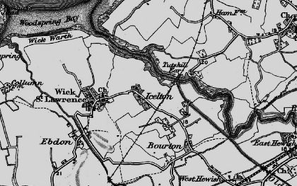Old map of Icelton in 1898