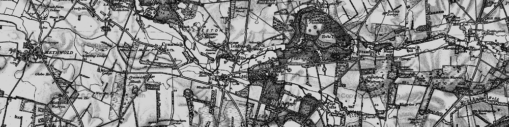 Old map of Ickburgh in 1898