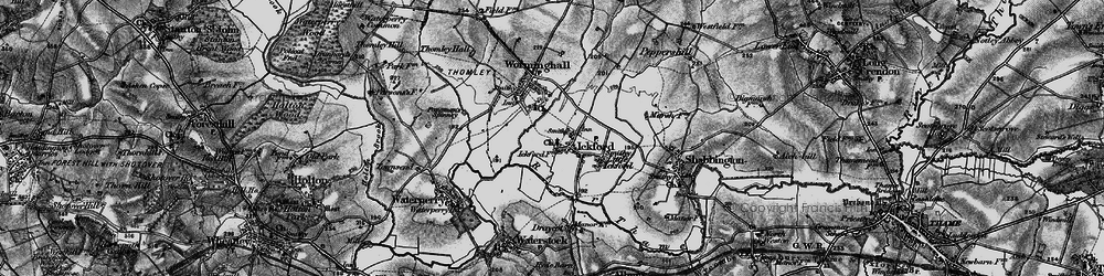 Old map of Ickford in 1895