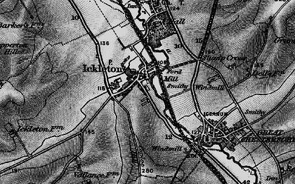Old map of Ickleton in 1895