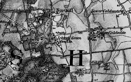 Old map of Ickwell in 1896