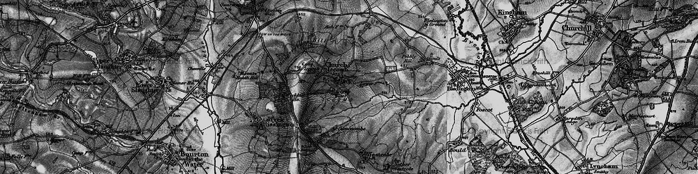 Old map of Icomb in 1896