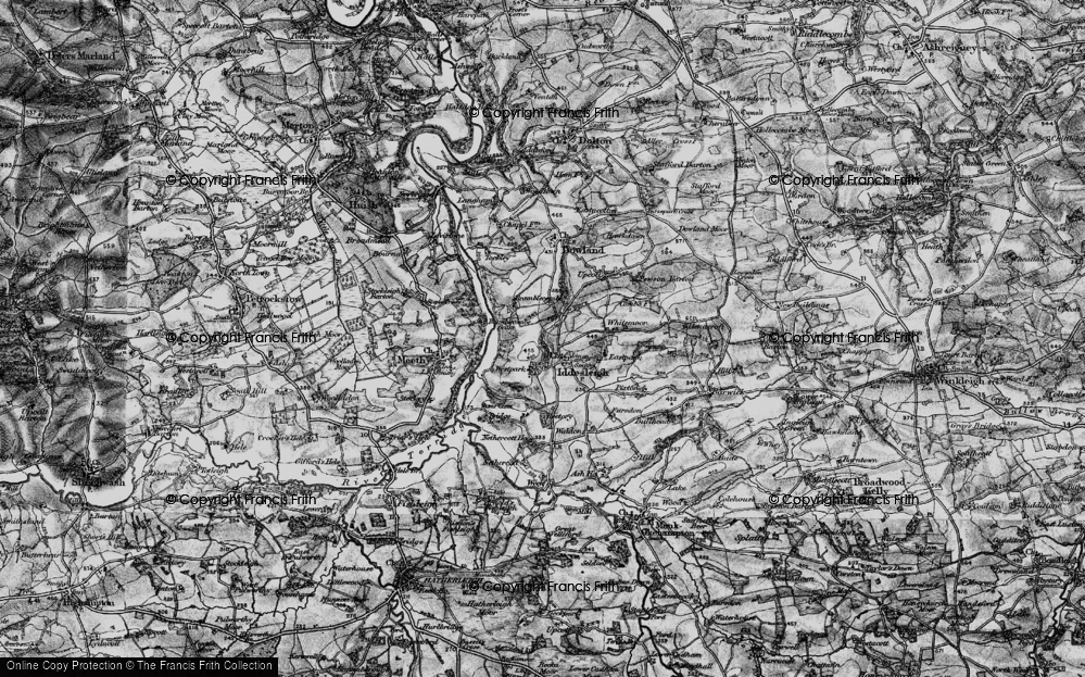 Historic Ordnance Survey Map of Iddesleigh, 1898