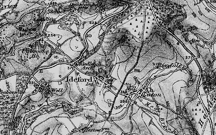 Old map of Ideford in 1898