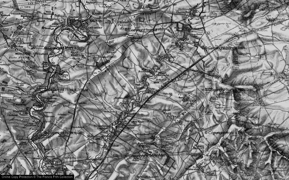 Old Map of Idmiston, 1898 in 1898