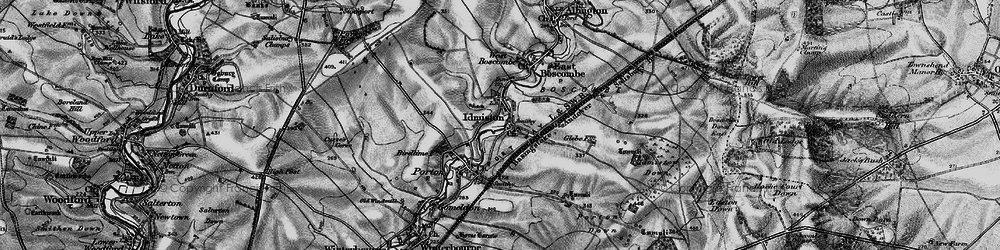 Old map of Idmiston in 1898