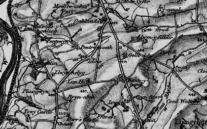 Old map of Idole in 1898