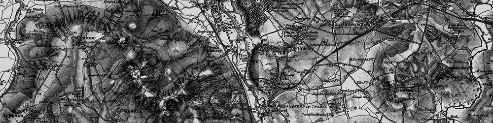 Old map of Iffley in 1895