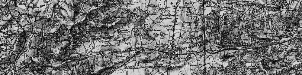 Old map of Ifield in 1896