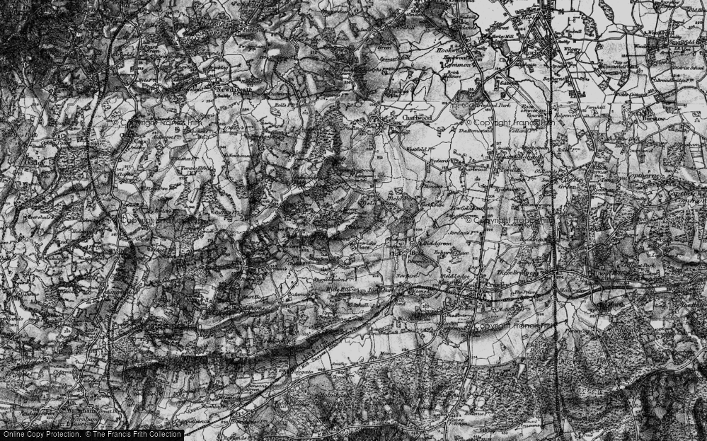 Old Map of Ifieldwood, 1896 in 1896