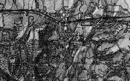 Old map of Ightham in 1895