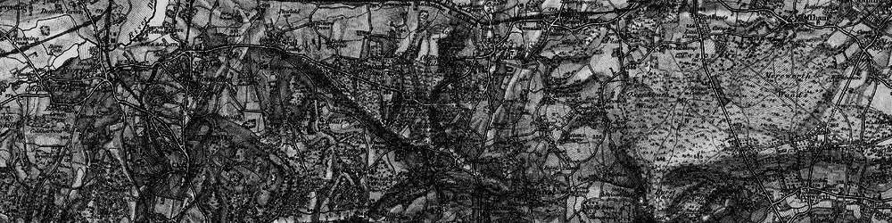 Old map of Ightham Common in 1895