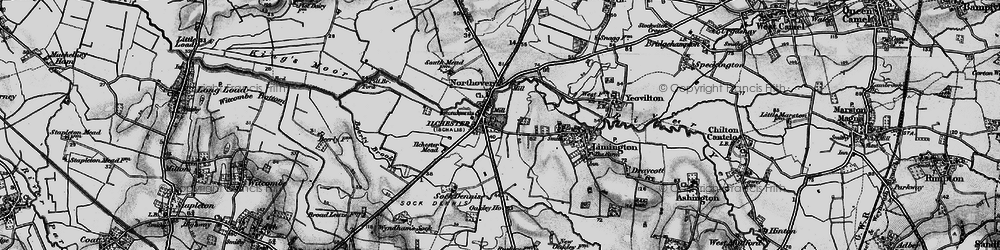 Old map of Ilchester in 1898