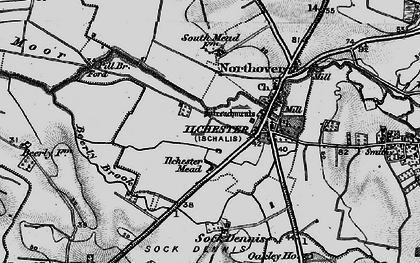 Old map of Ilchester Mead in 1898