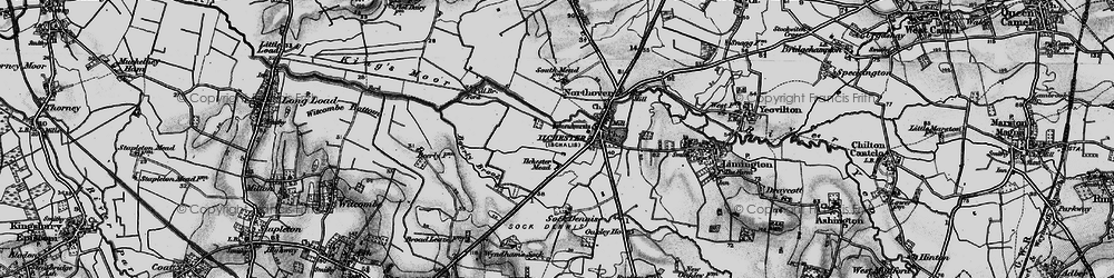 Old map of Ilchester Mead in 1898