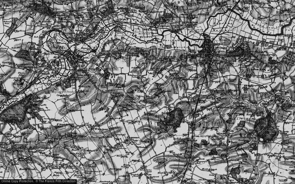 Old Map of Ilketshall St Andrew, 1898 in 1898