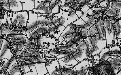 Old map of Ilketshall St Andrew in 1898