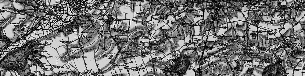 Old map of Ilketshall St Andrew in 1898
