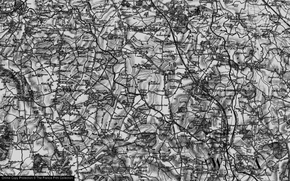 Old Map of Illshaw Heath, 1899 in 1899